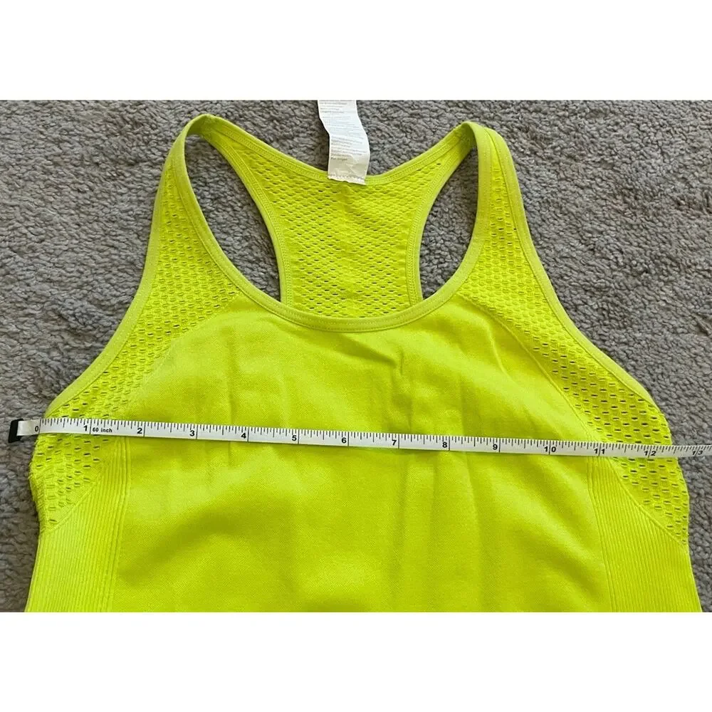 Fabletics Delta Seamless Tank Top III In Citron Neon Yellow Green Size XS - Picture 5 of 12